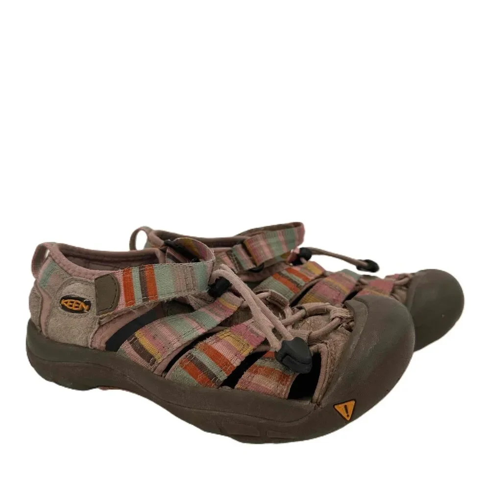 KEEN Pink Striped Newport H2 Girls Sandals Size US 2